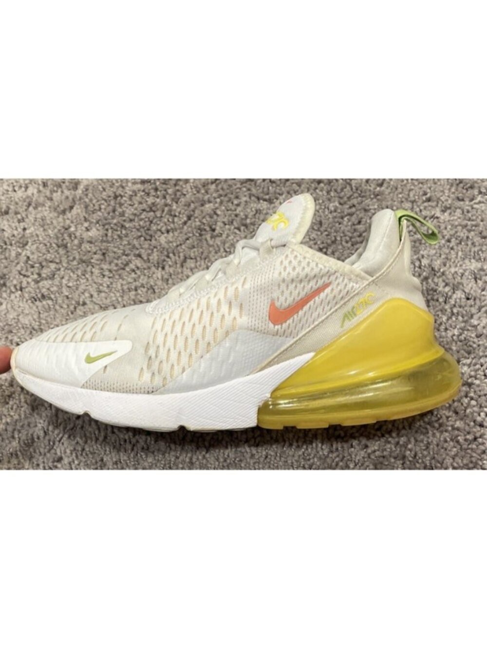 Size 8.5 - Nike Air Max 270 SE Crimson Bliss/White/Yellow DV2184-100 Womens
